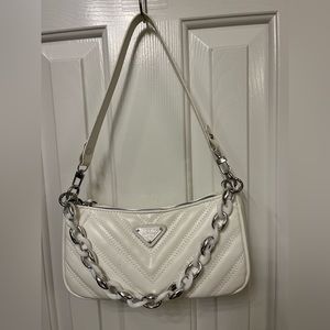 Designer inspired white purse. New